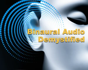 Binaural Audio Dummy Head With Line Representing Sound Entering The Ear.